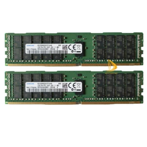 Samsung 2pcs 32GB 2RX4 PC4-2400T DDR4 19200Mhz 1.2V ECC Server Memory RAM DIMM % - Picture 1 of 8