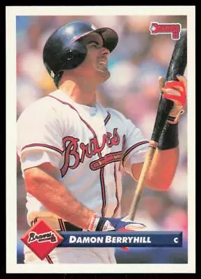 1993 Donruss 78 Damon Berryhill Atlanta Braves - Image 1 of 2