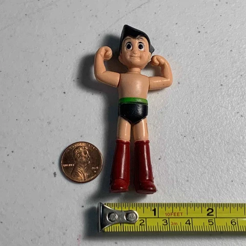 Jazwares Astro Boy toy figure figurine 3 inch 2009 curled biceps moving arms Cover