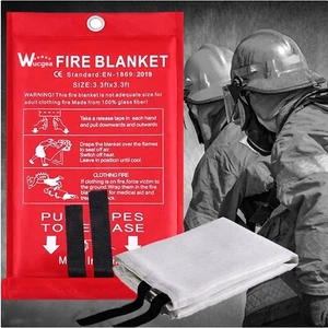 Löschdecke Feuerdecke Flammhemmend Brandschutz Küchen- Garage 1m x 1m - Bild 1 von 2