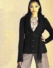 Knitting Pattern copy Ladies Designer tie front cabled cardigan 34-54" bust 502J