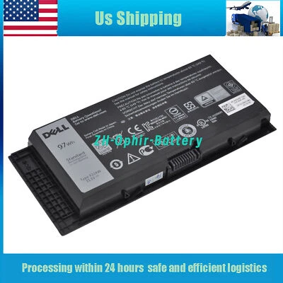 Bateria FJJ4W FV993 para Precision M4800 M4600 M6600 M6800 312-1176 312-1177 97Wh - Imagem 1 de 4