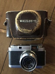 Vintage Kamera Walz 35-S in Ledertasche - Bild 1 von 8