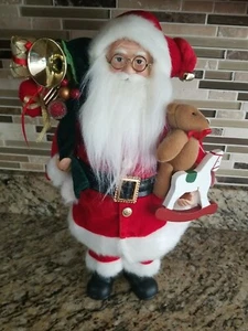 Porcelana Santa Claus con Juguetes 16 pulgadas Navidad Jingle Bell Lane Nuevo $50 - Imagen 1 de 6