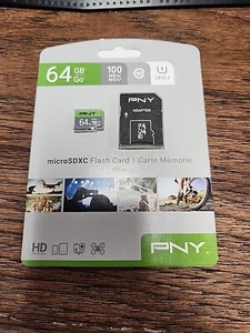 PNY Elite 64GB Class 10 U1 microSDXC Flash Memory Card - Picture 1 of 2