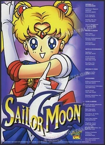 SAILOR MOON - Original 2001 Trade AD / DIC toy promo / poster _ Toei - Picture 1 of 1