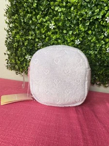 Stoney Clover Lane X Target Terry Cloth New Hearts Mini Square Pouch Purple NWT - Picture 1 of 6