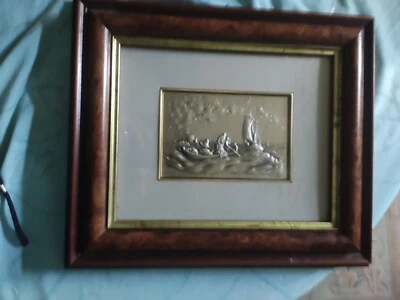 ETAT  NEUF /Magnifique ETAIN avec son splendide cadre, authentique et signé - Photo 1/4