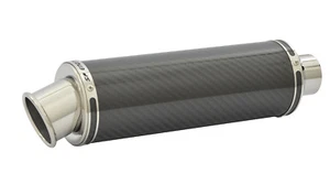 Suzuki GSX-S750 Exhaust SP Engineering Carbon Fibre Round Big Bore XLS 2017-2021 - Picture 1 of 9