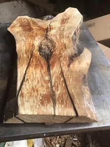 Apfelbohle, Apfelholzbohle, Spaltholz, Rustikale Bohle, Spaltholz, - Bild 1 von 4