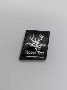 Volvo Moose Test Badge Black New XC90 XC60 XC40 S90 V90 V60 S60 S80 V40 C30 S40 - Picture 1 of 2