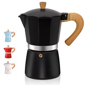 3 Cup 150 ml 5oz Aluminum Espresso Stovetop Coffeemaker Percolator Italian Co... - Picture 1 of 8