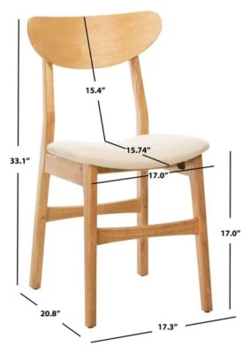 SILLA DE COMEDOR RETRO SAFAVIEH LUCCA, Precio rebajado 2172754666 DCH1001C-SET2 Foto 1 de 4