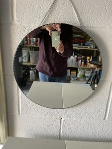M&S Bevelled Round Mirror 40cm Diameter - Picture 1 of 6