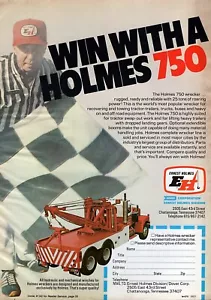 1979 Ernest Holmes Model 750 Wrecker Tow Truck Original Color Print Ad - Picture 1 of 1