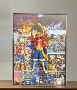 One Piece Monkey D. Luffy 3D Figure With Picture Art Frame Wall Decor Gift - Picture 1 of 2