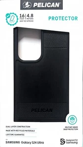 Pelican Protector Case - Samsung Galaxy S24 Ultra - Black - Picture 1 of 3