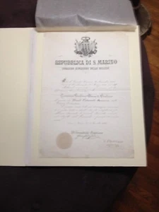 Republica Di S. Marino Comando Superiore Delle Milizie Giovanni Giordano  (1898) - Picture 1 of 12