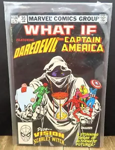 What If #38 April 1983 Featuring Daredevil and Captain America Marvel Comics - Picture 1 of 8