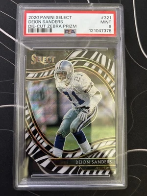 2020 Select - DEION SANDERS - ZEBRA - PSA 9 - Pop 3  - DALLAS COWBOYS 🤠 - Image 1 of 2