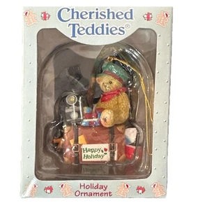 1997 Cherished Teddies Christmas Holiday Ornament 499781 von Enesco Reisekamera - Bild 1 von 3