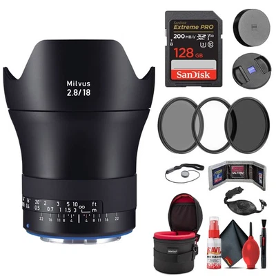 Zeiss Milvus 18mm f/2.8 ZE Lens for Canon EF (2096-517) + Advanced Kit - Image 1 of 4