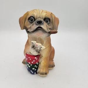 Vintage Polystone Hundespieltasche mit Zigarre - Bild 1 von 7