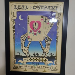 DEAD & COMPANY SPHERE LAS VEGAS 27 28 29. März 2025 signiert Vibee VIP Poster - Bild 1 von 5