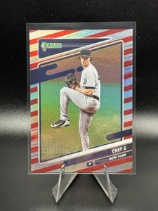 2021 Panini Donruss Red Stripe Foil Parallel Gerrit Cole Chef G #212 /2021 - Picture 1 of 3