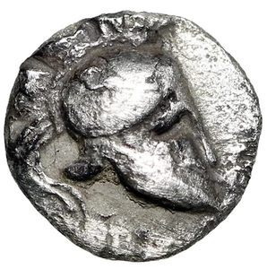 Troas, Neandria AR Hemiobol "Corinthian Helmet / Amphora" Well Struck - Picture 1 of 5