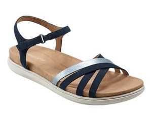 Easy Spirit gepunktete bequeme Damen-Sandalen mit Knöchelriemen (Größe 9) - Bild 1 von 3