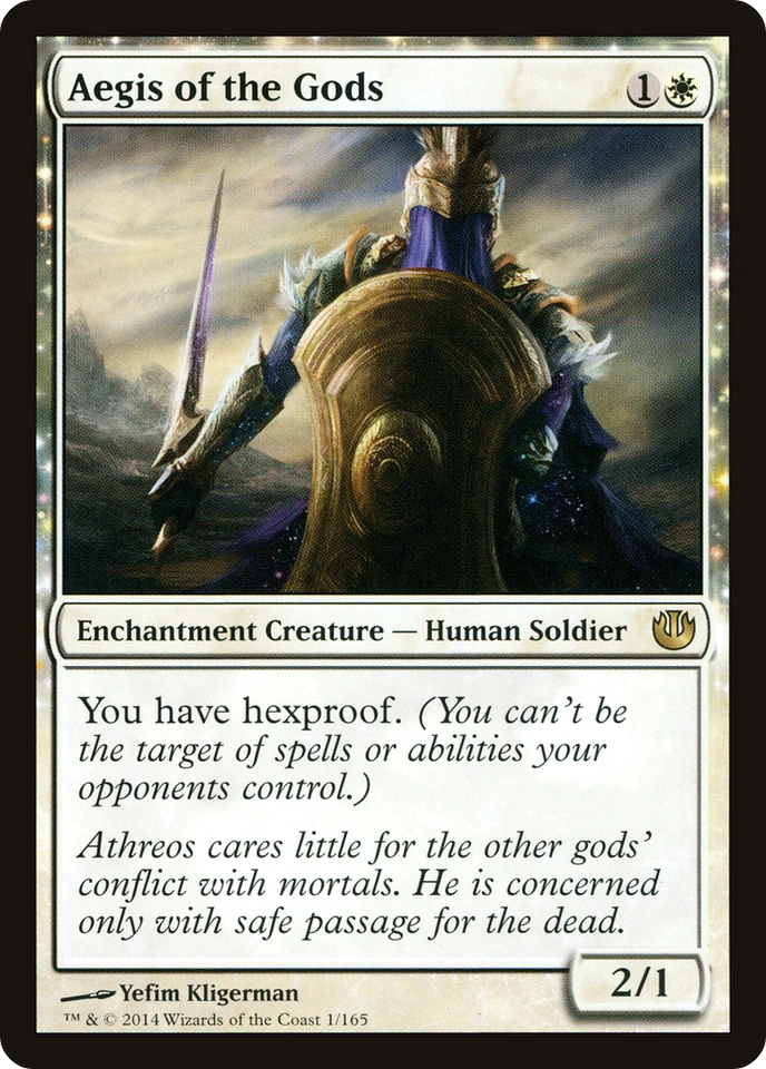 Aegis of the Gods #1 (MP) Journey Into Nyx JOU Magic MTG - Image 1 of 1