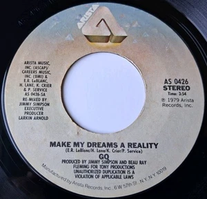 GQ - Make My Dreams A Reality / I Do Love You Vinyl 45 - 1979 Arista  - Imagen 1 de 6