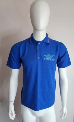 UnderWater World Oceanarium Ladies Short Sleeve Polo Shirt Size 14 Vintage 90s - Image 1 of 4
