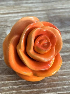 Nora Fleming Mini Ranunculus Flower “Orange You Happy” Orange Retired A131 HTF - Image 1 of 4