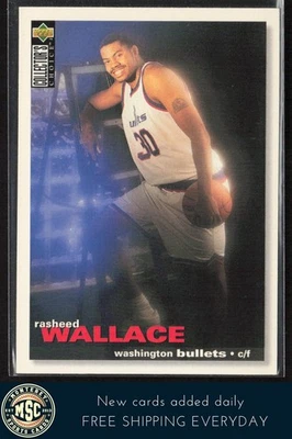 Rasheed Wallace 1995-96 Collector's Choice RC #239 Washington Bullets - Image 1 of 2