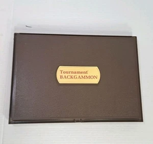 Juego de mesa vintage Lowe Tournament Backgammon 1976 Milton Bradley 100 % completo - Imagen 1 de 7