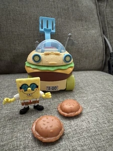 Imaginext SpongeBob SquarePants Krabby Patty Wagon Figure Vehicle COMPLETE - Picture 1 of 7