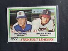 1978 Topps Baseball Nolan Ryan / Phil Neikro Strikeout Leaders #206