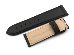 Service Strap Officine Panerai Cuoio Nero 24/22mm Made Italy Fatto a Mano Nuovo - Picture 1 of 4