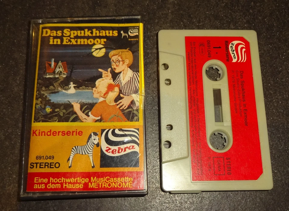 MC Audiokassette DAS SPUKHAUS IN EXMOOR *Zebra* GUTER ZUSTAND TOP - Imagen 1 de 1