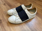 Armani Exchange men’s Leather Slip-on Low Top Trainers - Optical White/navy