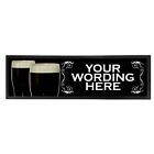 Personalised Bar Runner Large Beer Mat for Home Bars Pubs -  Stout