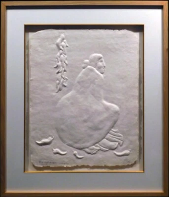 R.C.Gorman "AuntEtta" paper cast Hand Signed&numbered 1996 Art LE MAKE OFFER Foto 1 de 4