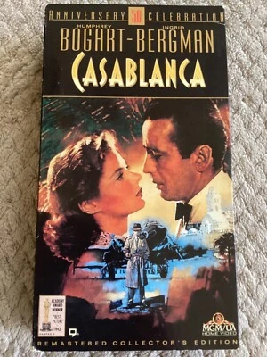 Casablanca (VHS, 1992) 50th Anniversary Remastered Collector’s Edition - Image 1 of 4