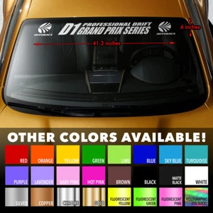 AUTOBACS D1 DRIFT GRAND PRIX SERIES Windshield Banner Vinyl Decal Sticker 41x4" - Picture 1 of 3