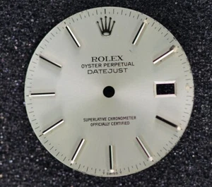Rolex Datejust Zifferblatt Silber Strichindizes 16XXX - Picture 1 of 2
