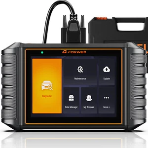 FOXWELL Engine Transmission ABS SRS Diagnostic Tool Injector Coding OBD2 Scanner - Foto 1 di 17