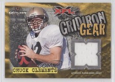 2001 Topps XFL Gridiron Gear Jersey Chuck Clements