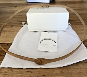 Aquilano Rimondi, New, Brown Leather Belt w/h front decoration, Size XL or 100cm - Picture 1 of 5